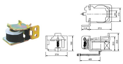 拍打式電磁鐵運(yùn)動原理圖